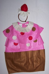 Pottery Barn Kids Pbk Cupcake Costume W Headband 4 6 4 5 6