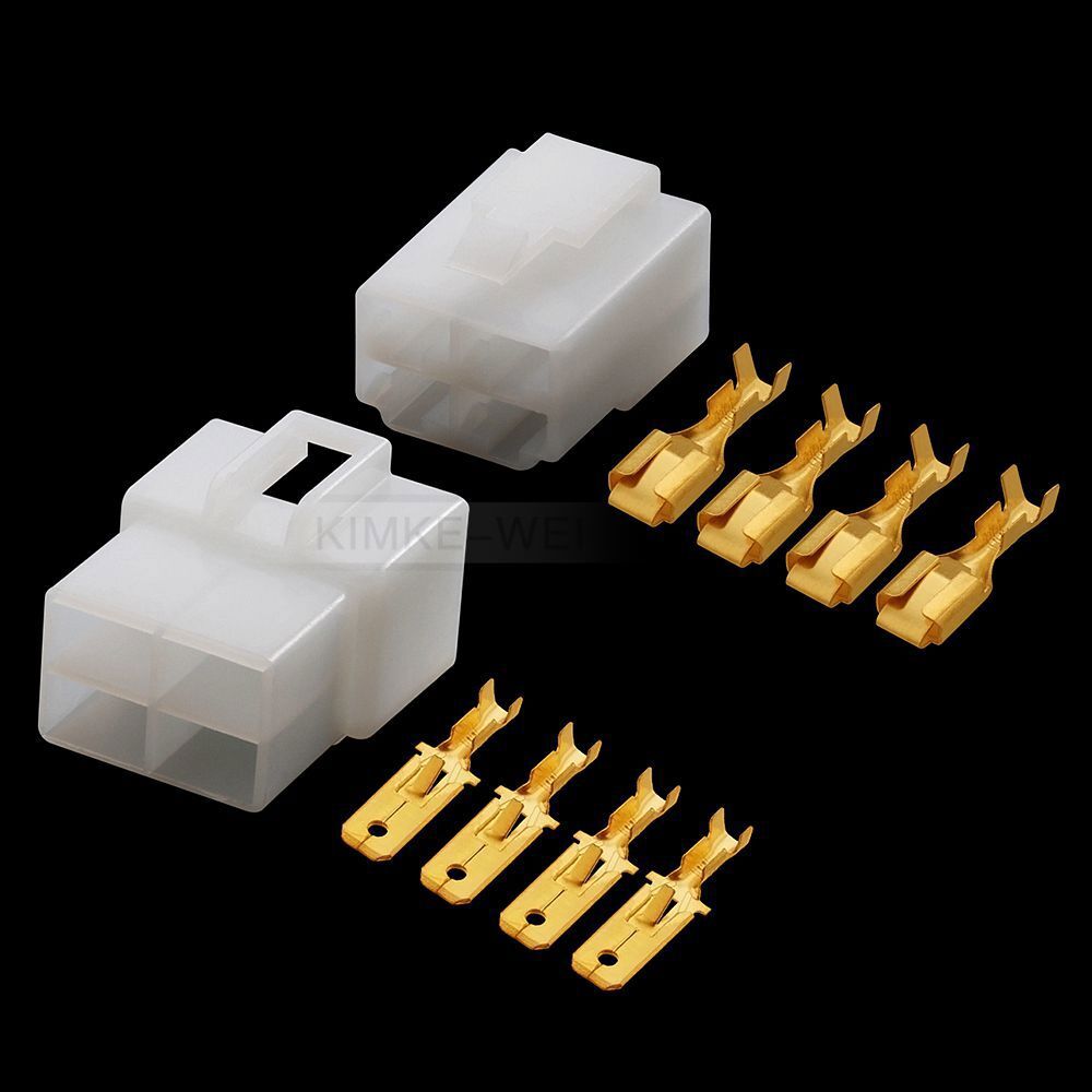 3 Polig 6,3mm Steckverbinder Stecker Buchse Set für KFZ Auto Motorrad Scooter 3 Polig 6,3mm Steckverbinder Stecker Buchse Set für KFZ Auto Motorrad Scooter