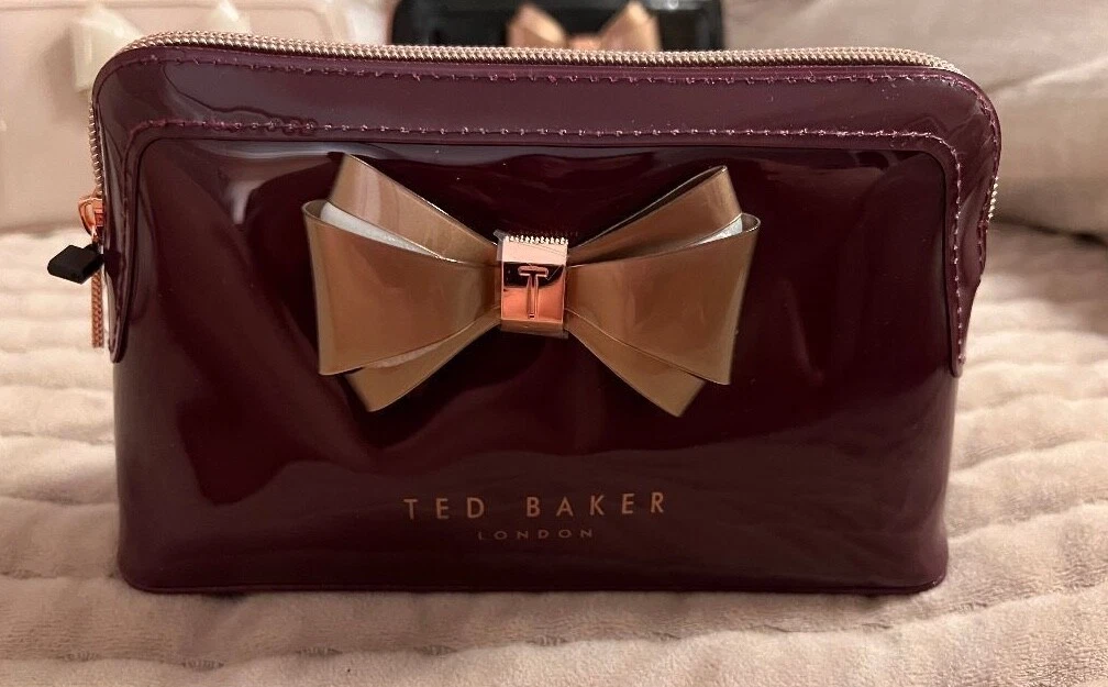 Gorgeous Ted Baker London AIMEE Bow Cosmetics Case Bag MAKEUP Case NEW