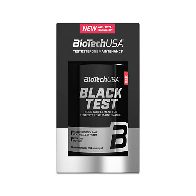 BLACK TEST 90 Kaps Für Männer Energie, Kraft, Libido, Testosteron & Gesundheit