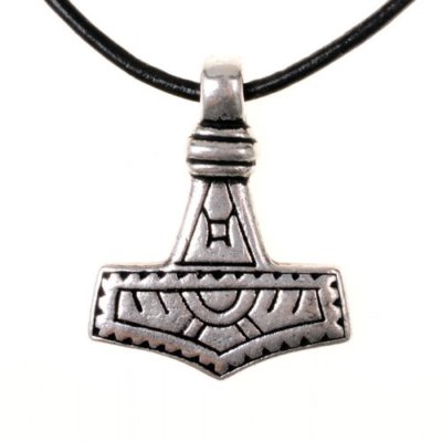 Thorshammer Gotland Amulett - Wikinger Hammer, Thor Anhänger, Mittelalter Kette