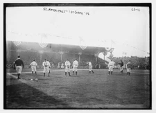 8" x 10" Photo Opening Day at Hilltop Park; NY Highlanders AL shown baseball