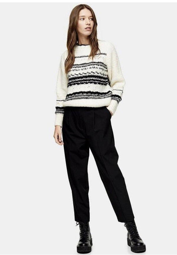 Topshop Klara Trousers - Black Size 6 Rrp £30 image 3