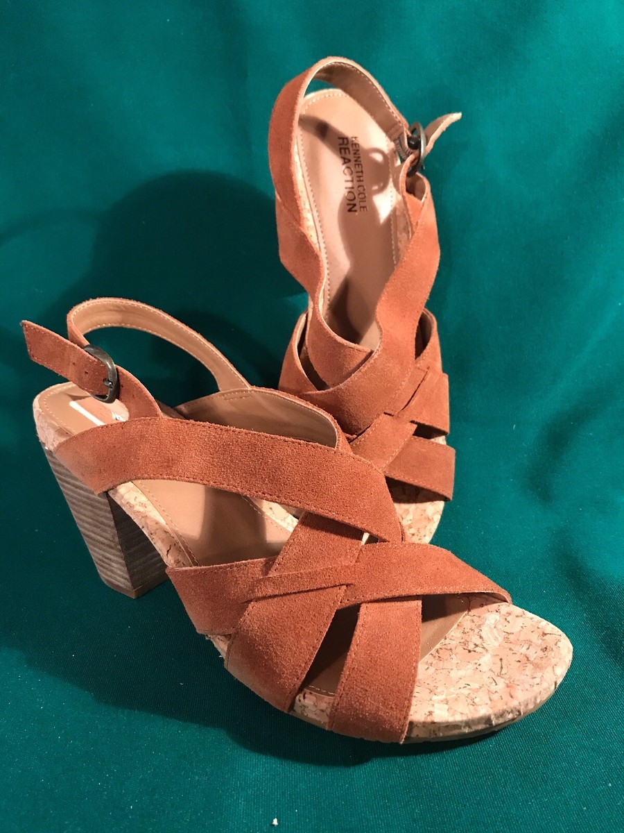 Sandales Kenneth Cole Reaction Pour Femme - Taille US 7.5, Bleu, Plates, Occasion