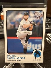 DANIEL CASTANO RC #702 MARLINS SP Topps 2022 Heritage High Number 
