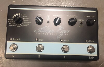 TC Electronic Alter Ego X4 Vintage Delay and Looper Guitar Effect Pedal W/Box