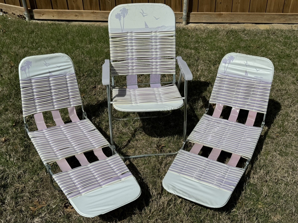 Folding Jelly Lounge Chairs Tri Fold Beach Chaise Mainstays
