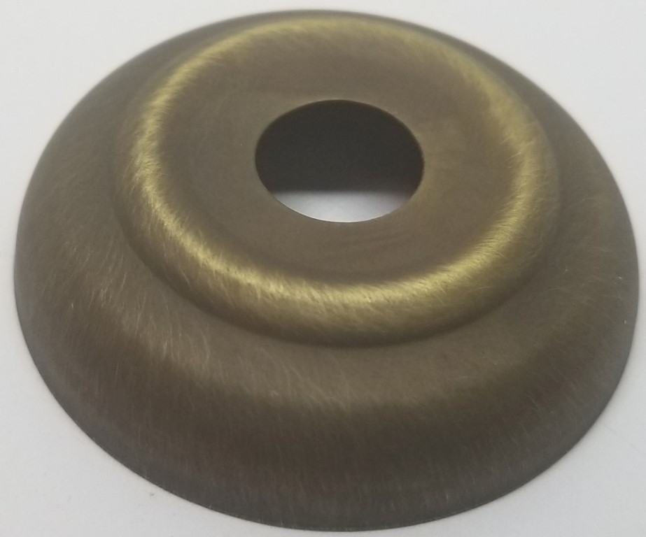 ANTIQUE BRASS Bed Finial ball washer mount bracket spacer rail post