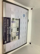 Quartet Magnetic Dry-Erase Calendar 11" x 14" - 1-Month Design - Black  Silver