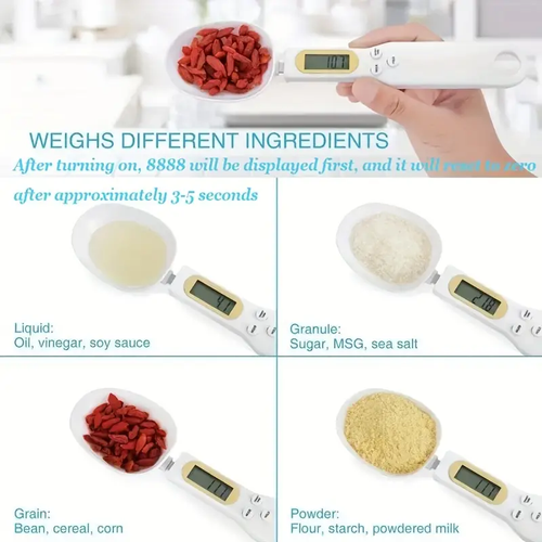 Electronic spoon scale kitchen LCD digital measuring food flour mini - Picture 15 of 24