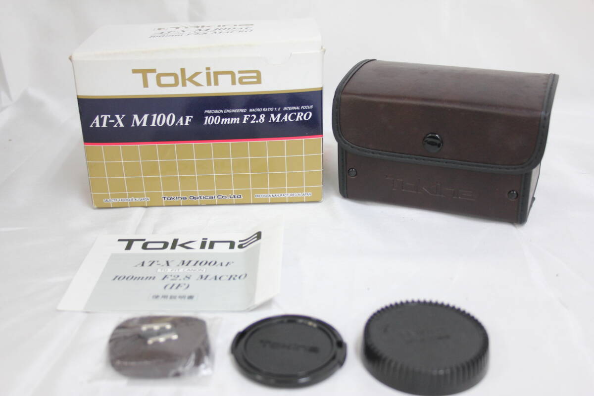 Tokina AT-X AF 100 Macro Internal Focus Camera Lens with Cap Tokina AT-X AF 100 Macro Internal Focus Camera Lens with Cap