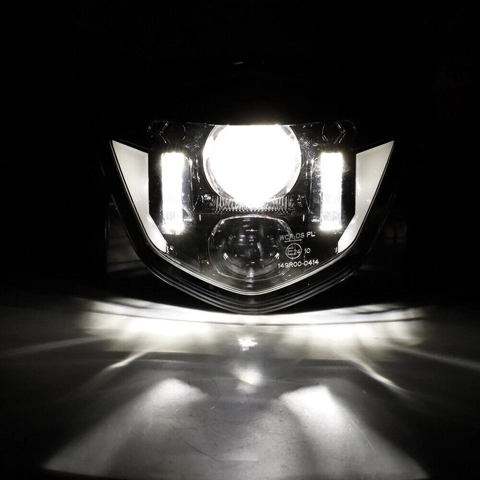 Faro LED con DRL + Carenado Blanco para Yamaha WR450F WR250F WR426F 2013-2023 Foto 4 de 4