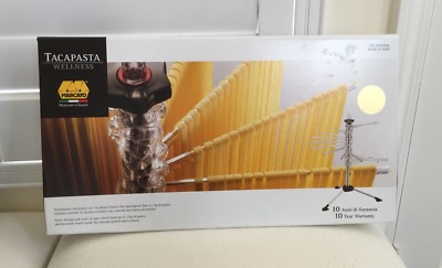 Tacapasta ITALY Pasta Drying Rack 16 Bars Multipurpose Wand GOLD Chrome Plated
