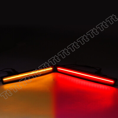 For 2015-2022 Dodge Challenger Smoked Lens Front Rear LED Side Marker Light Lamp