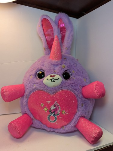 ZURU Rainbocorn Plush Sweet Shake Surprise Rabbit Stuffed Animal Purple ...