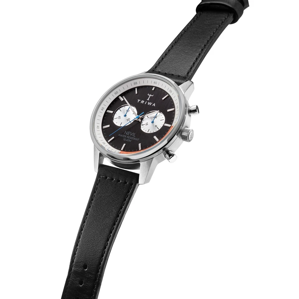 Reloj Triwa Nevil Strangelove correa de cuero negro Foto 2 de 4