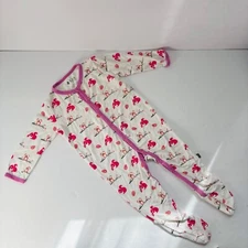 Kyte BABY Park Snap Footie 3-6M Pink Squirrel Owl Retired