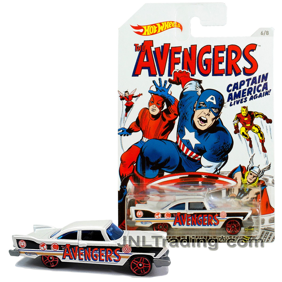 アメコミ　アベンジャーズ　ミニカー 2015 Hot Wheels Captain America 1:64 Die Cast Car 6/8 AVENGERS '57