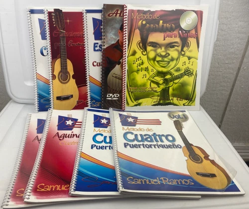 Puerto Rican Cuatro Guitar 9 Book Lot No CDs or DVDs Samuel Ramos Alvin Medina