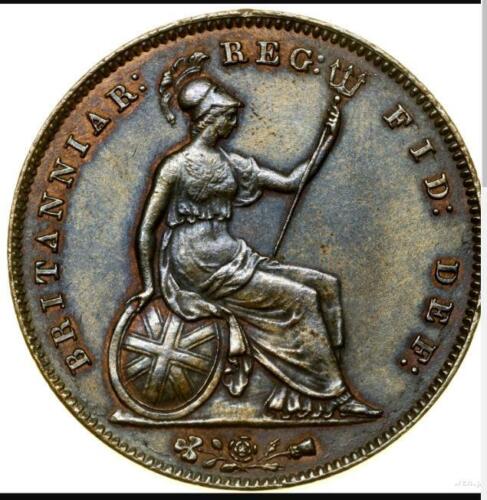 Great Britain 1855, penny, old coin HIGH GRADE #5298 - Picture 2 of 2