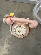 SITEL TELEFONO VINTAGE  ROSA PINK DA TAVOLINO antico a disco NUOVO INSCATOLATO