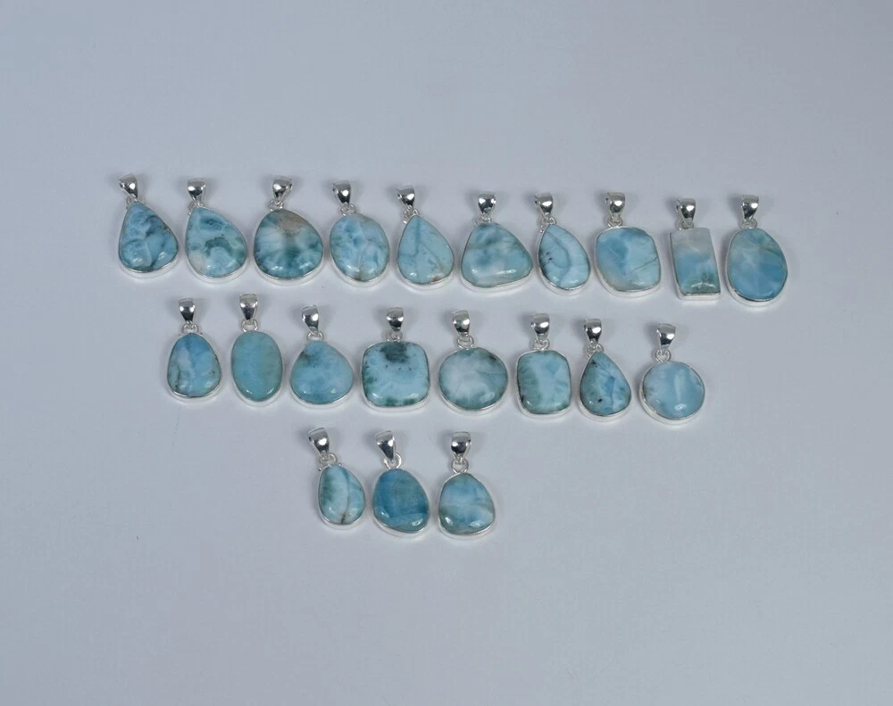 Sterling silver larimar best sale wholesale