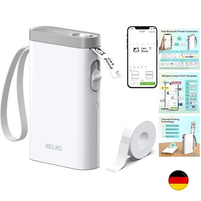 Etikettendrucker Bluetooth P21 Selbstklebendes Etikettiergerät Tragbarer