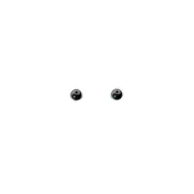 Yin Yang Ohrstecker 2 mm 925er Silber Schmuck NEU