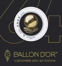 France 2019 COLECTOR football soccer best player GOLDEN BALL trophy KOPA YACHINE