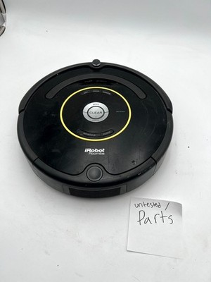 iRobot Roomba 650 Robot Vacuum Cleaner Black Cordless For Parts/Untested