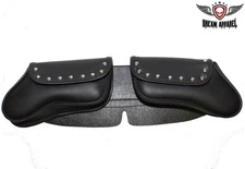 Studded Motorcycle Windshield Bag Dream Apparel Water Resistant PVC 22 Inch