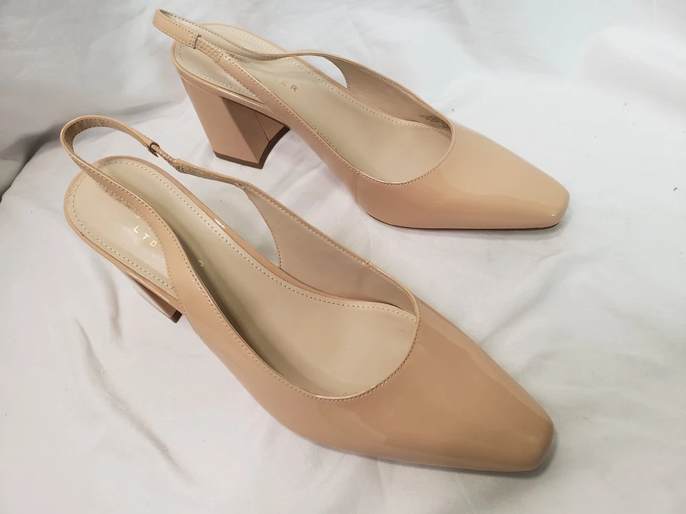 Marc Fisher LTD Womens Valinda High Block Heel Slingback Strap, Nude, 10 M - Image 2 of 4