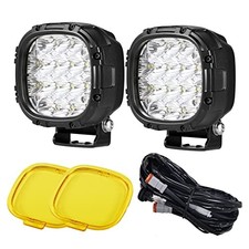 4 Inch Pair 160W Round LED Offroad Lights Super Bright Driving White 6000K