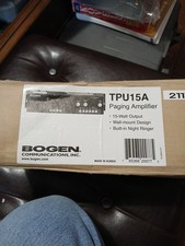 Bogen TPU15A Telephone Paging Amplifier 15 Watt 70V/25V TPU-15A NEW