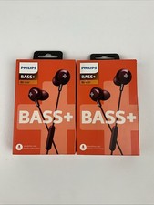 2 Pack Philips SHE4305BK Bass Earbuds With Mic Black