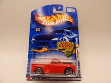 2001 Hot Wheels Red Custom 69 Chevy 2002 First Editions 19 of 42 031 Race and Wi