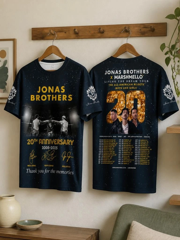 Jonas Brothers 3D Gift For Fans 3D t shirt