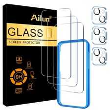 Ailun 3 Pack Screen Protector for iPhone 15 Plus 6.7 inch 3 Camera