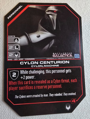 RARE SET Battlestar Galactica CCG Card Game Cylon Centurion Promo