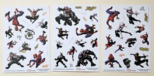 Spiderman / Stickers sheets. Lot Of 3.