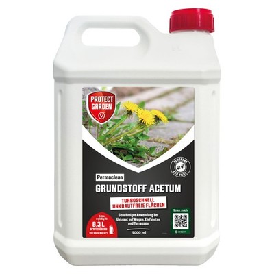 Protect Garden Permaclean Grundstoff Acetum 5 Liter Unkräuter Unkraut Bekämpfung