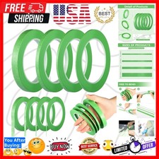 4 Rolls Pinstripe Tape, Masking Tape in 1/16, 1/8, 1/4 and 1/2 Inch Wide, for...