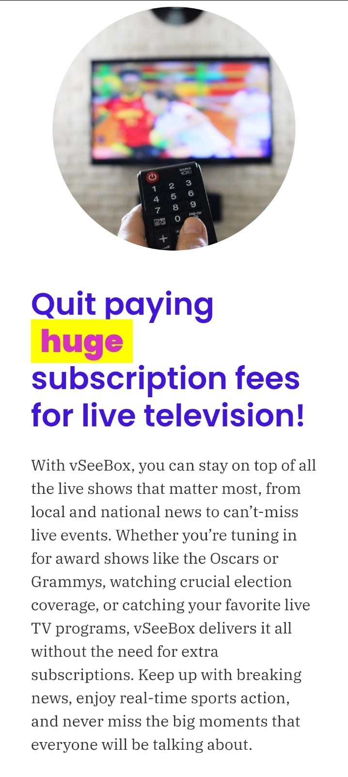 VSEE V3 Plus Android Streaming Box TV Internet Netflix Hulu Disney FREE