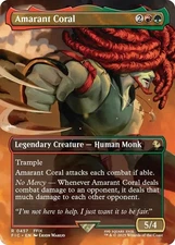 Foil - Amarant Coral (Borderless) - 457 - Commander: FINAL FANTASY - NM