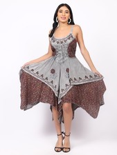 Women's Casual handkerchief hem Embroidery Fit & Flare Dress Wholesale Mix lot