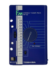 VINTAGE TOSHIBA FM STEREO TUNER PACK MODEL RP-A2 CASSETTE MADE IN JAPAN