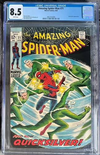 AMAZING SPIDER-MAN #71    (Marvel Comics April 1969)    White pages    CGC 8.5