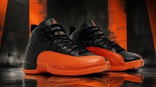 NEW MEN Jordan 12 Retro Brilliant Orange All Size US 7-12