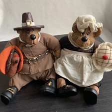 Thanksgiving Pilgrim Bears Kathleen Kelly Critter Factory Russ Berrie