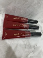 Bath And Body Works 3 Pack Matte Lip Cream Classic Red -44floz